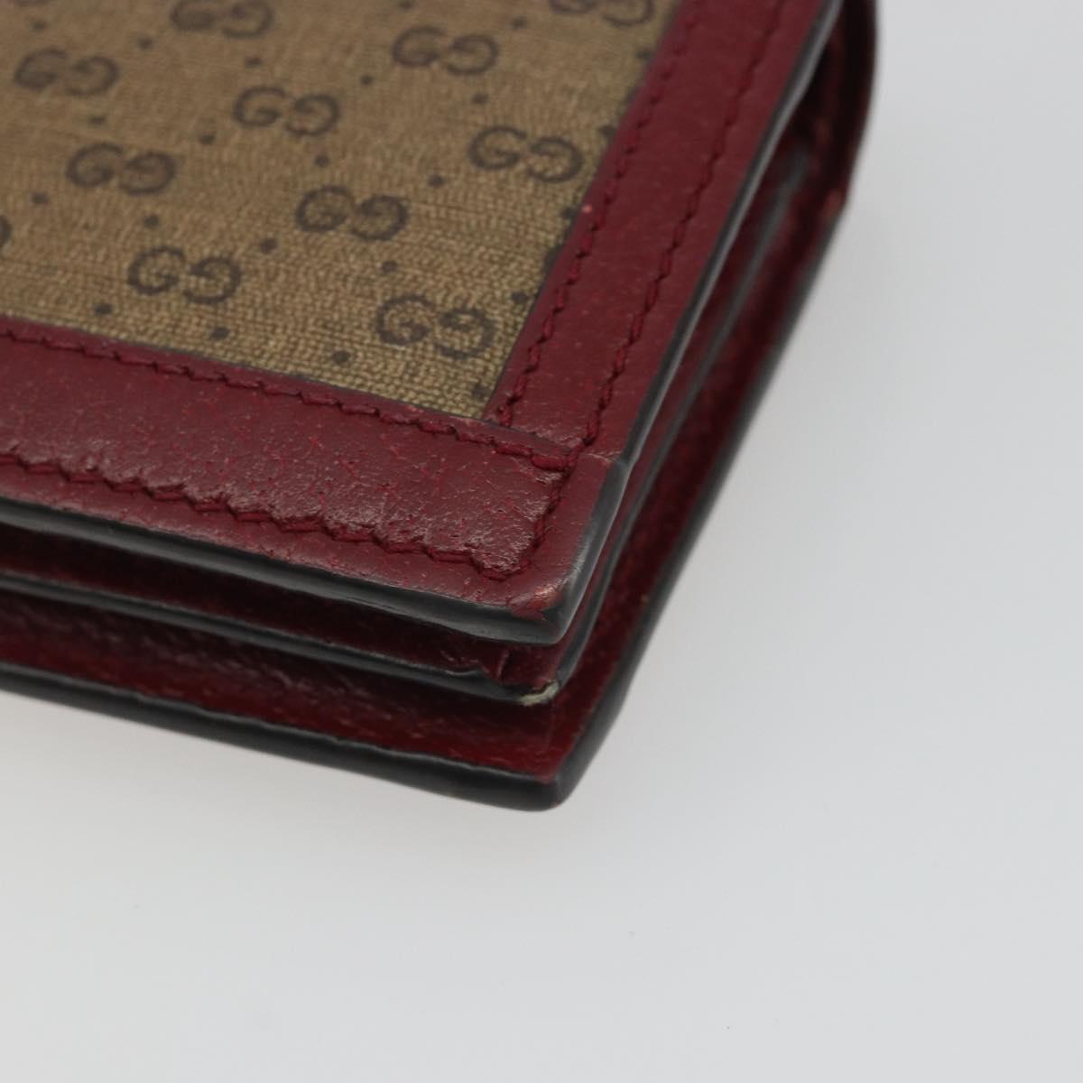 GUCCI Micro GG Supreme Doraemon Compact Wallet PVC Beige 647788 Auth 186625A