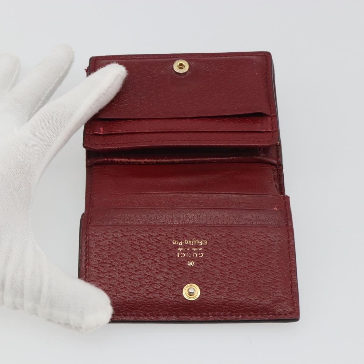 GUCCI Micro GG Supreme Doraemon Compact Wallet PVC Beige 647788 Auth 186625A