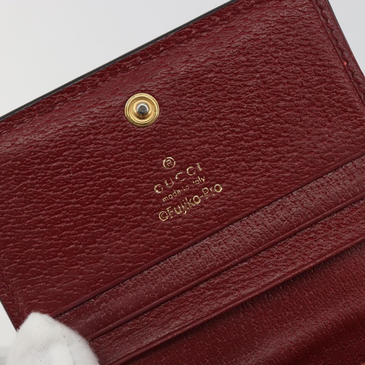 GUCCI Micro GG Supreme Doraemon Compact Wallet PVC Beige 647788 Auth 186625A