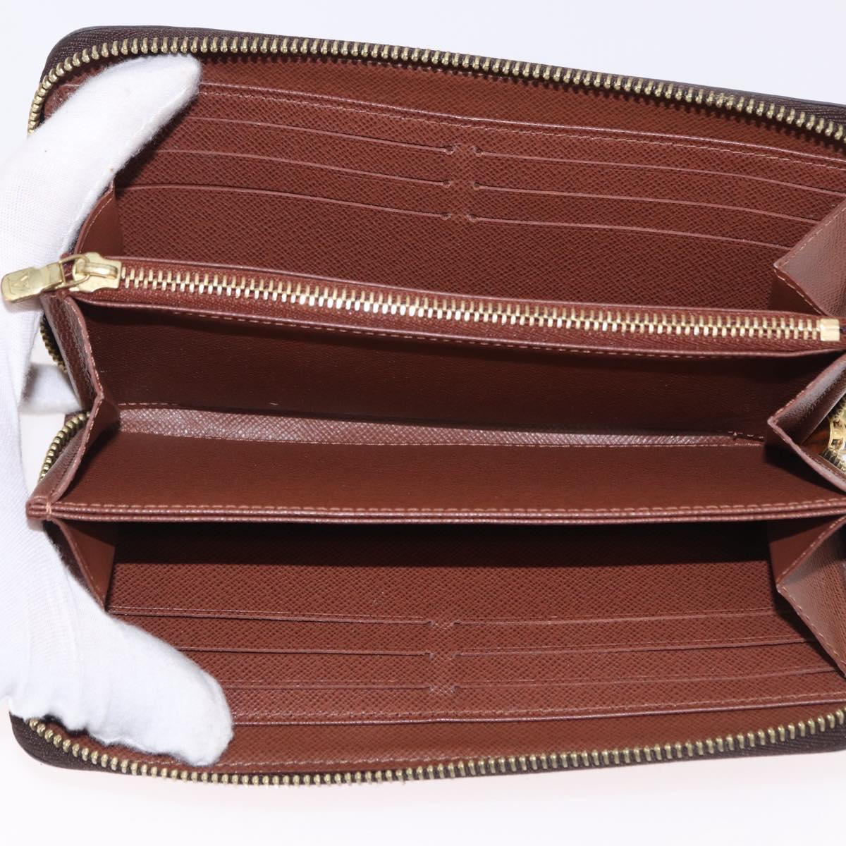 LOUIS VUITTON Monogram Zippy Wallet Long Wallet M42616 LV Auth 186627V