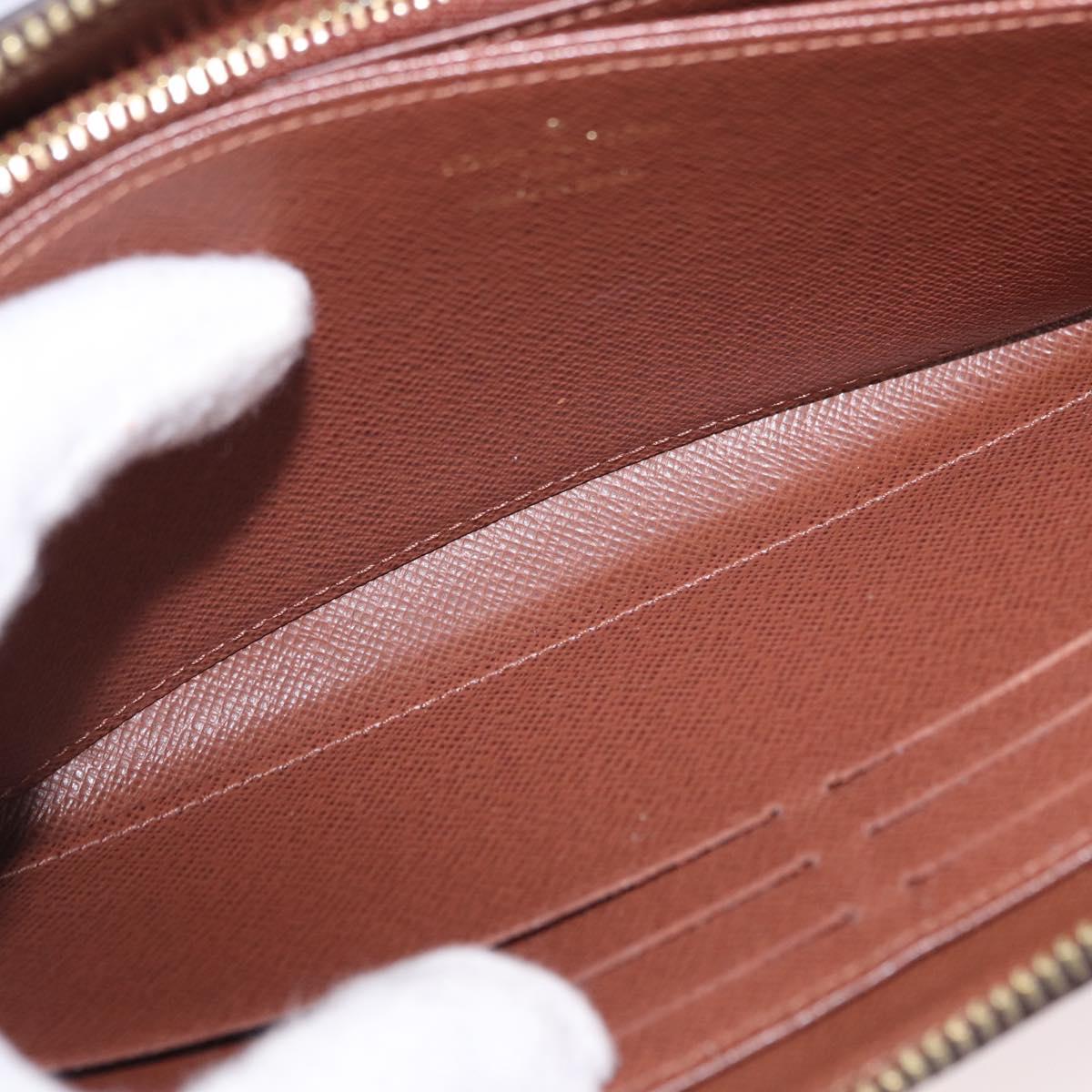 LOUIS VUITTON Monogram Zippy Wallet Long Wallet M42616 LV Auth 186627V