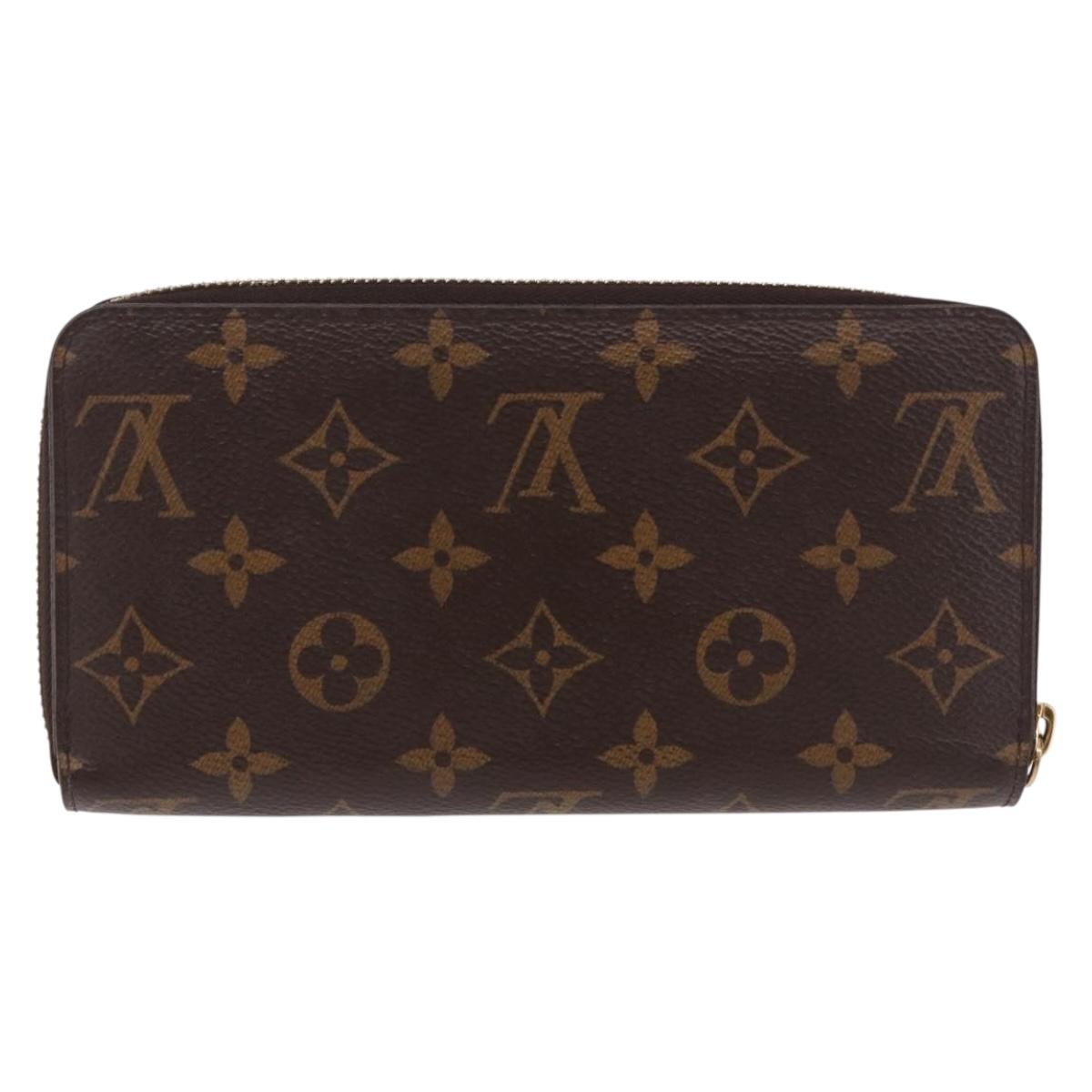 LOUIS VUITTON Monogram Zippy Wallet Long Wallet M42616 LV Auth 186627V