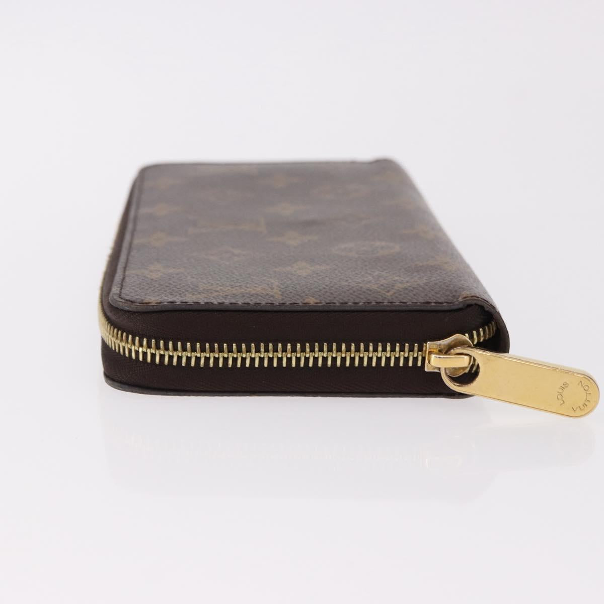 LOUIS VUITTON Monogram Zippy Wallet Long Wallet M42616 LV Auth 186627V