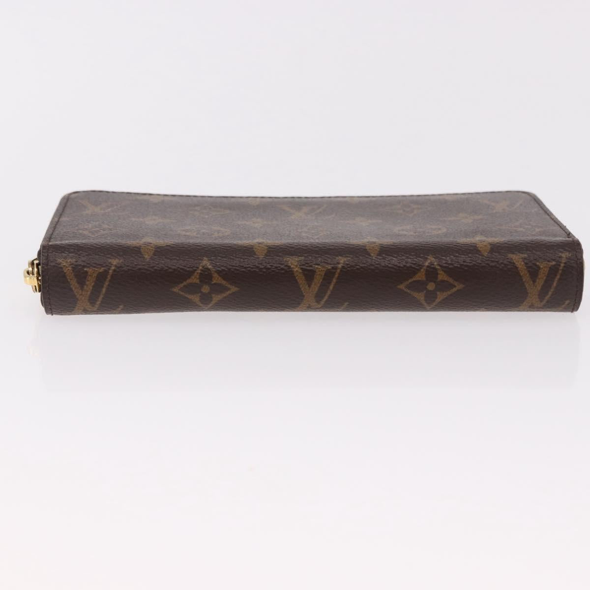 LOUIS VUITTON Monogram Zippy Wallet Long Wallet M42616 LV Auth 186627V