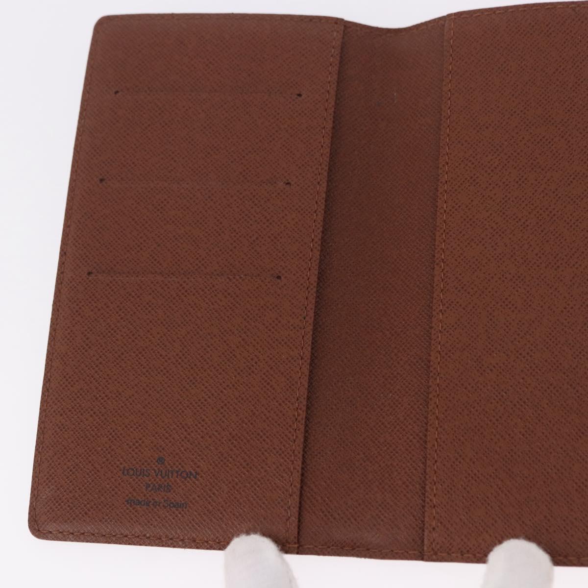 LOUIS VUITTON Monogram Agenda Poche Note Cover R20503 LV Auth 186628A