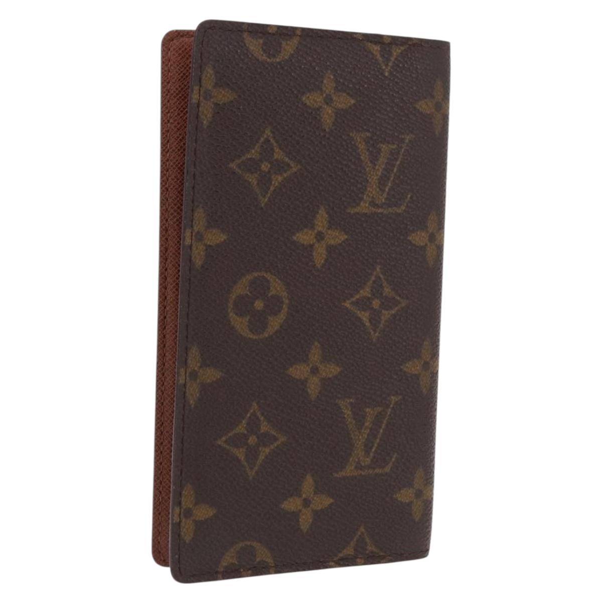 LOUIS VUITTON Monogram Agenda Poche Note Cover R20503 LV Auth 186628A
