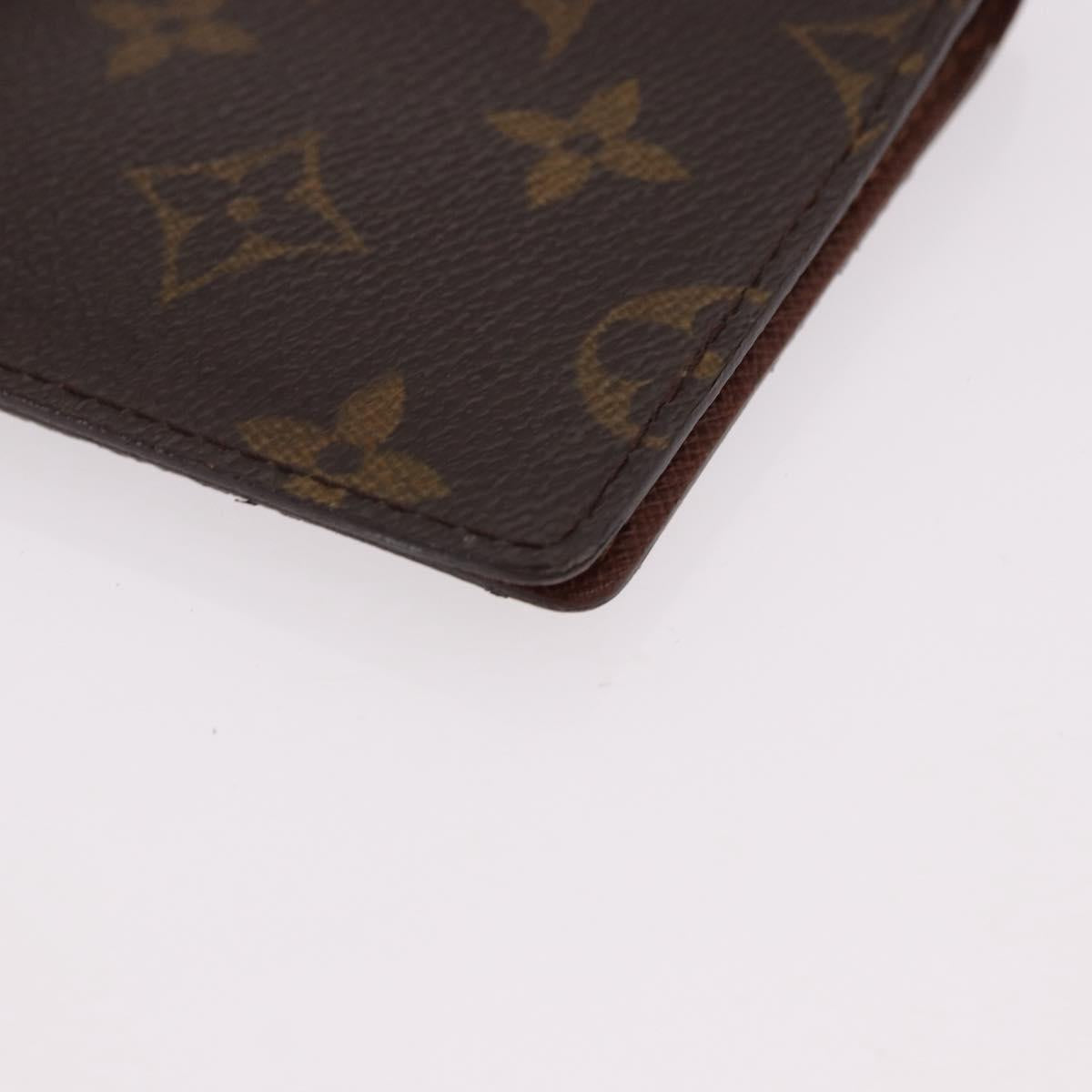 LOUIS VUITTON Monogram Agenda Poche Note Cover R20503 LV Auth 186628A