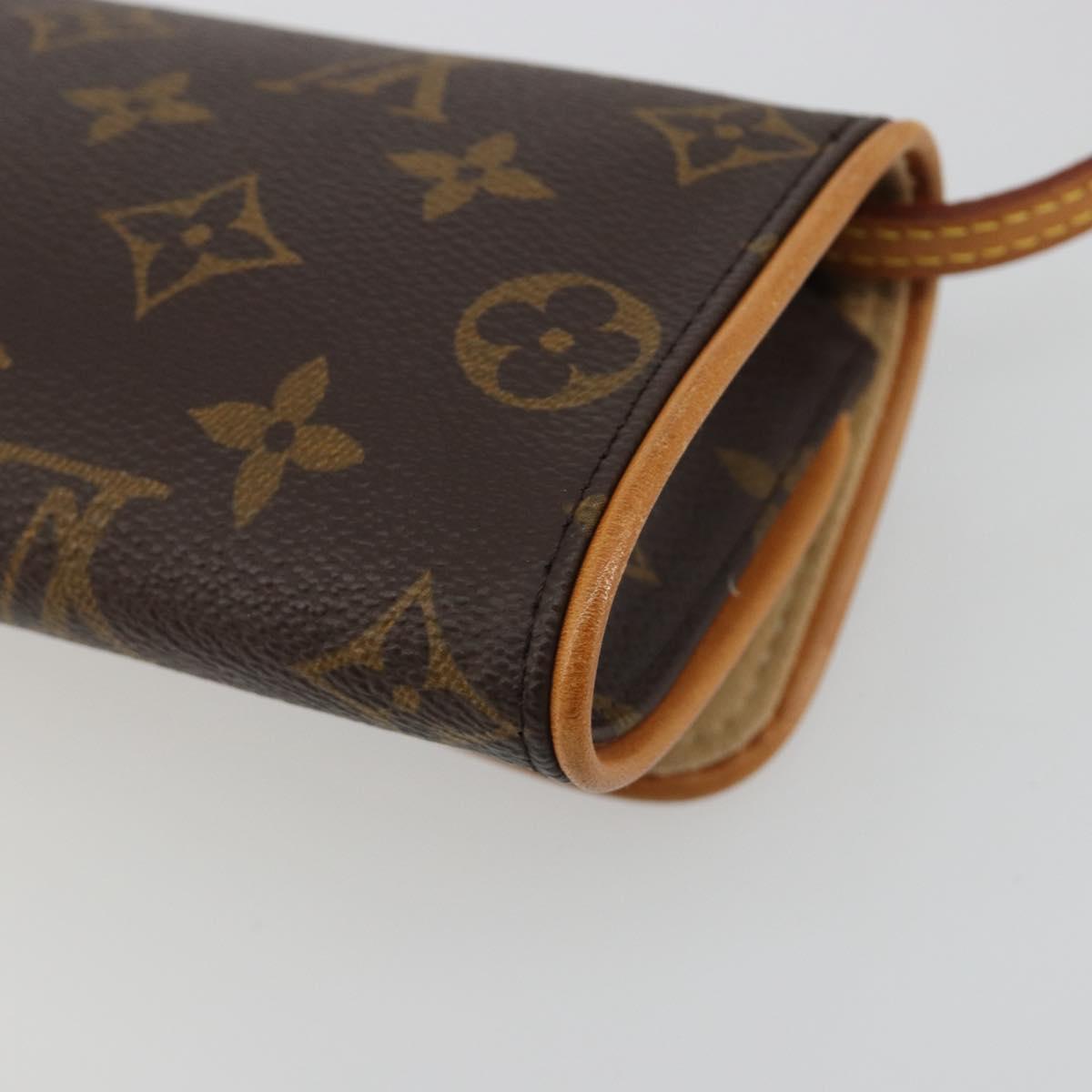LOUIS VUITTON Monogram Pochette Twin PM Shoulder Bag M51854 LV Auth 186629A
