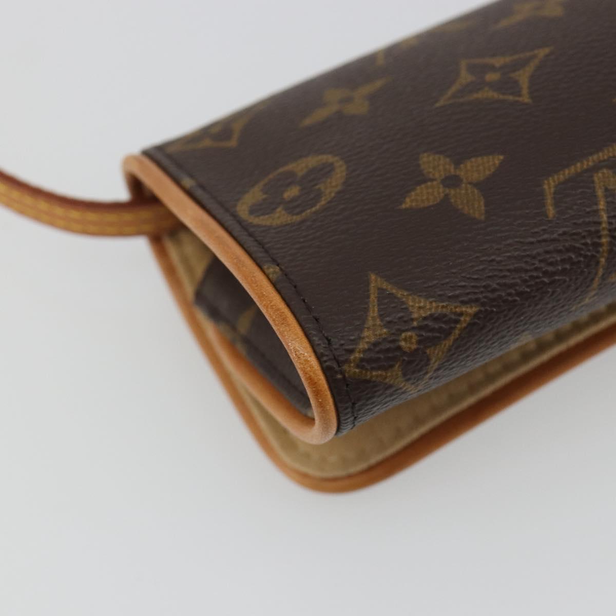 LOUIS VUITTON Monogram Pochette Twin PM Shoulder Bag M51854 LV Auth 186629A