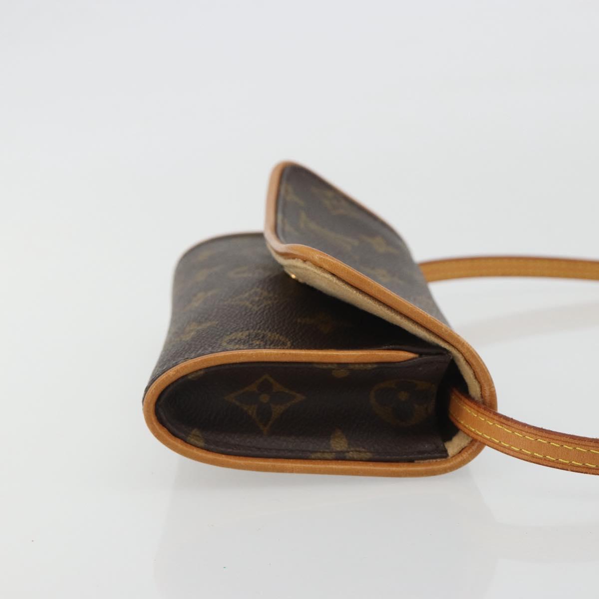 LOUIS VUITTON Monogram Pochette Twin PM Shoulder Bag M51854 LV Auth 186629A
