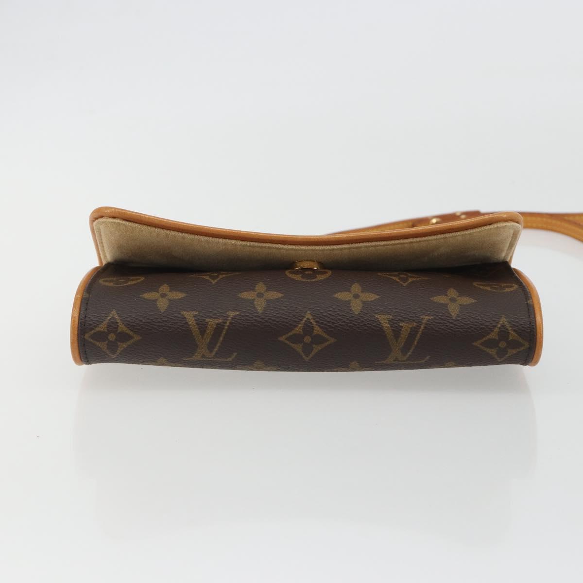 LOUIS VUITTON Monogram Pochette Twin PM Shoulder Bag M51854 LV Auth 186629A