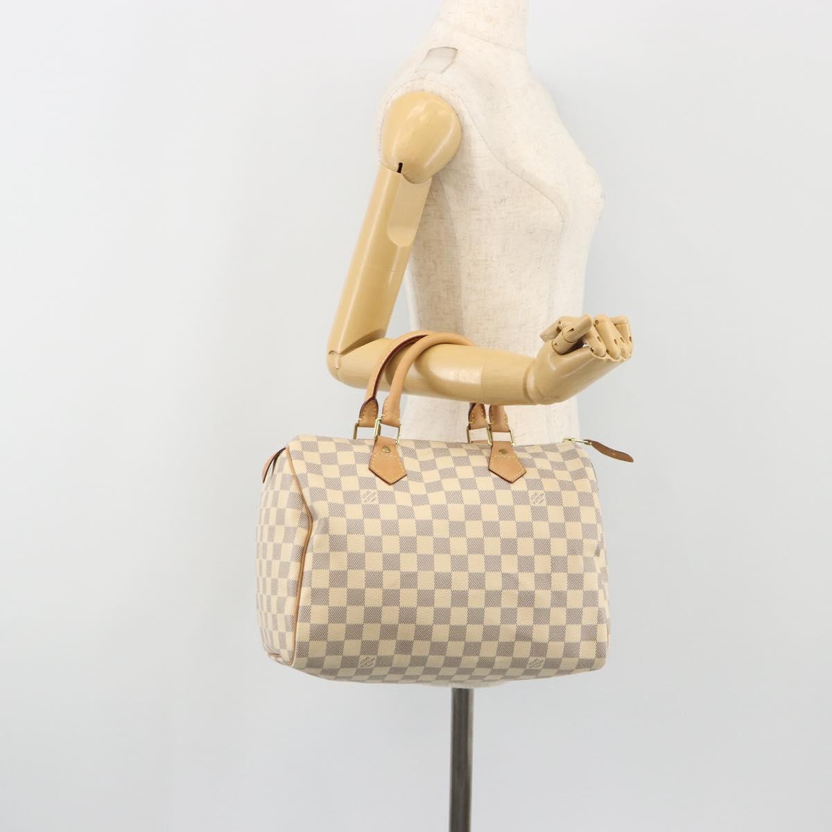 LOUIS VUITTON Damier Azur Speedy 30 Hand Bag N41533 LV Auth 186634A
