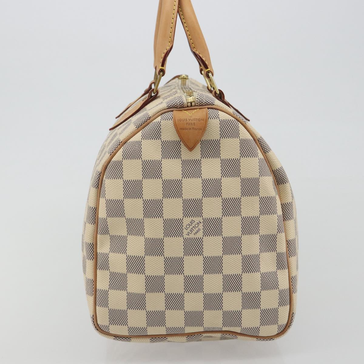 LOUIS VUITTON Damier Azur Speedy 30 Hand Bag N41533 LV Auth 186634A