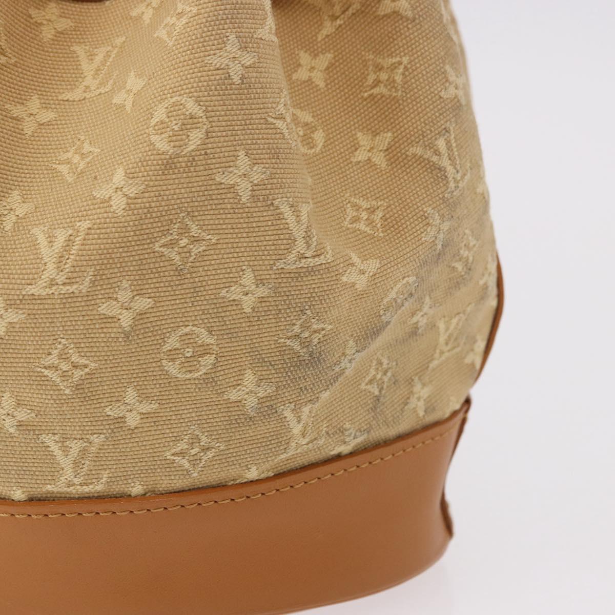 LOUIS VUITTON Monogram Mini Noelie Shoulder Bag Beige M92689 LV Auth 186638V