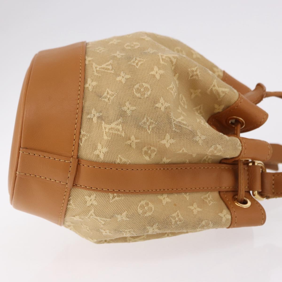 LOUIS VUITTON Monogram Mini Noelie Shoulder Bag Beige M92689 LV Auth 186638V