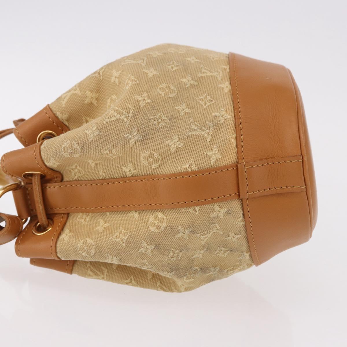 LOUIS VUITTON Monogram Mini Noelie Shoulder Bag Beige M92689 LV Auth 186638V