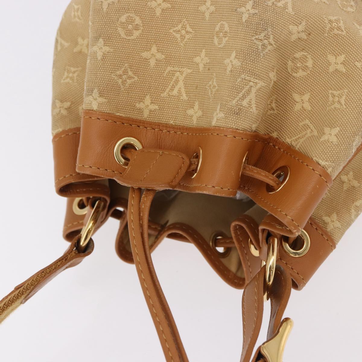 LOUIS VUITTON Monogram Mini Noelie Shoulder Bag Beige M92689 LV Auth 186638V