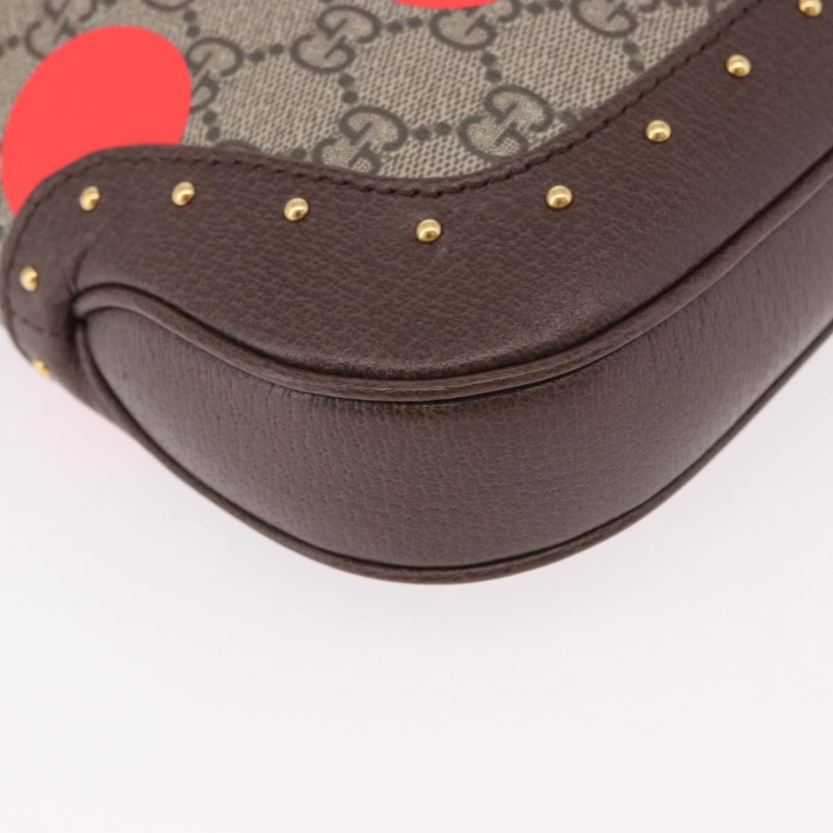 GUCCI Jackie 1961 GG Supreme Bag PVC Leather 3way Beige 678843 Auth 186639SM