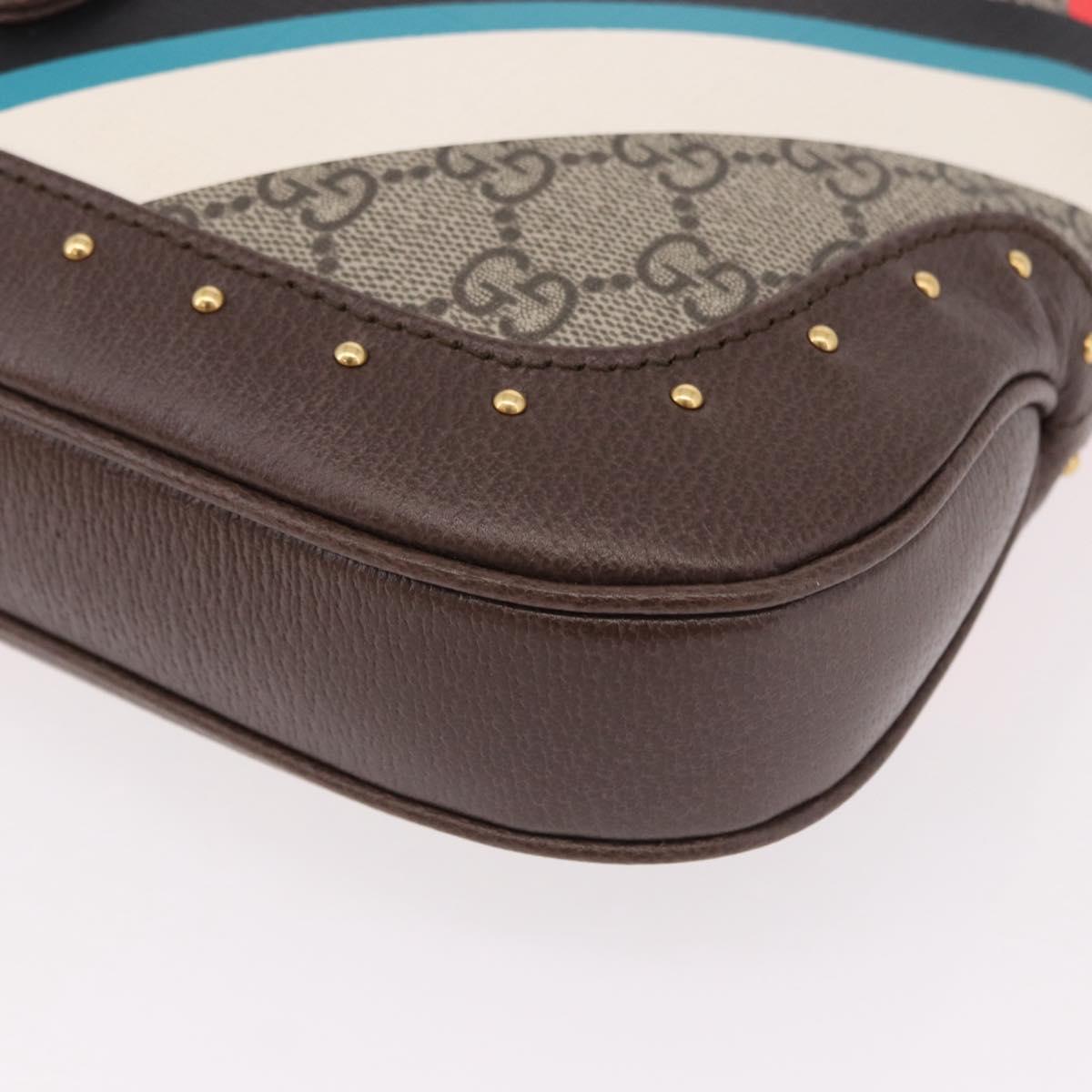 GUCCI Jackie 1961 GG Supreme Bag PVC Leather 3way Beige 678843 Auth 186639SM