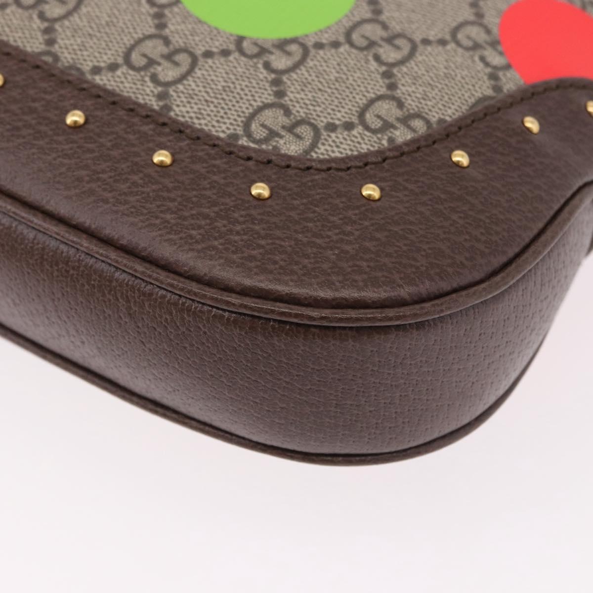 GUCCI Jackie 1961 GG Supreme Bag PVC Leather 3way Beige 678843 Auth 186639SM