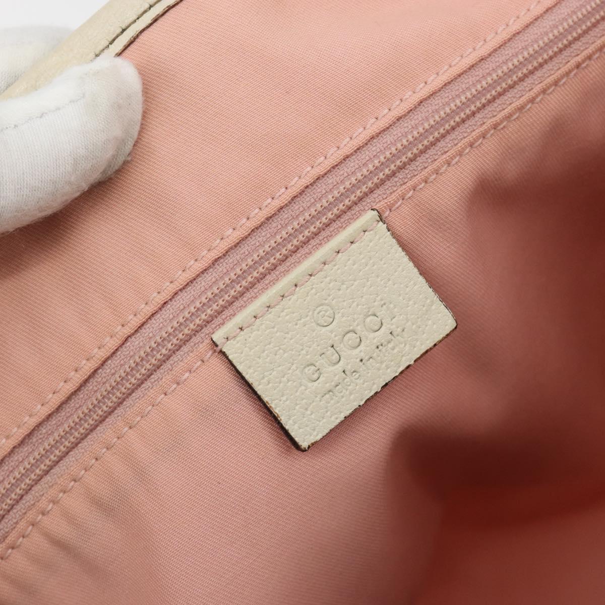 GUCCI GG Canvas Abbey Tote Bag Pink Gold 130736 Auth 186647