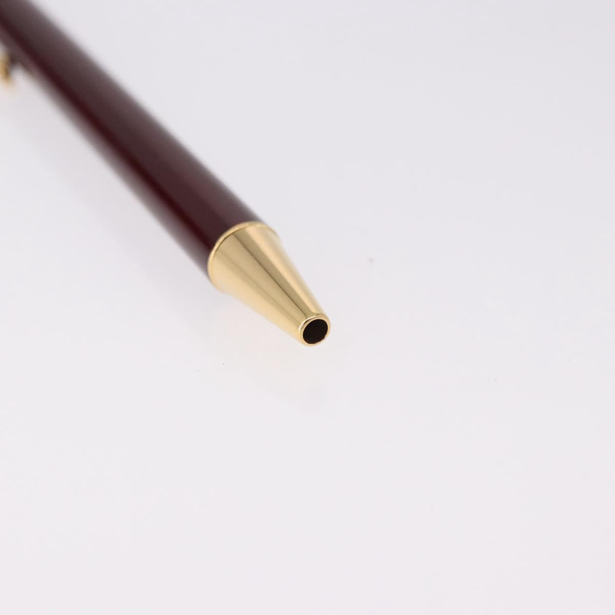 CARTIER Santos de Cartier Ballpoint Ballpoint Pen metal Bordeaux Auth 186650M