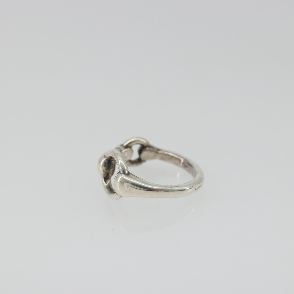 HERMES Horsebit Ring Ag925 Silver Auth 186657M