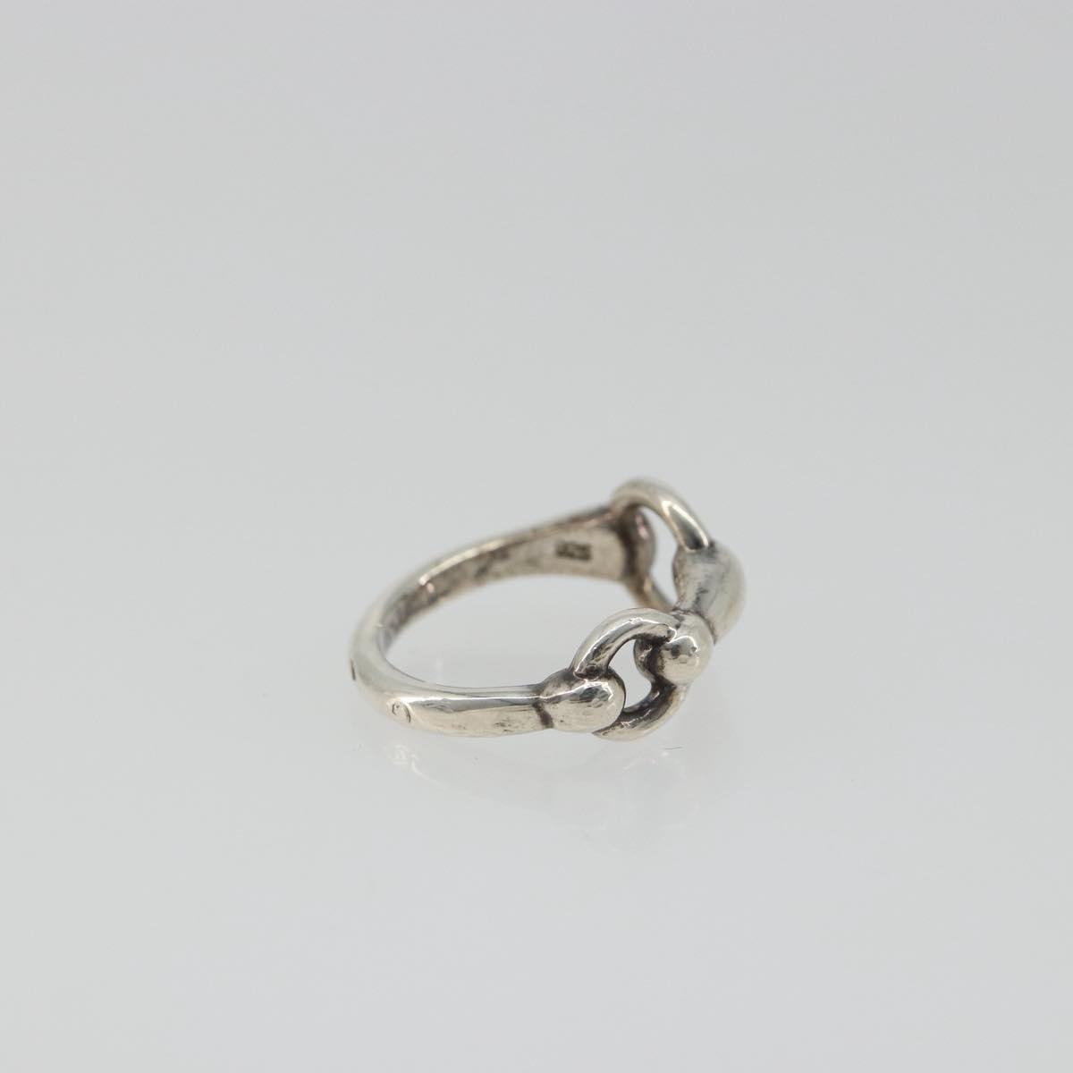HERMES Horsebit Ring Ag925 Silver Auth 186657M