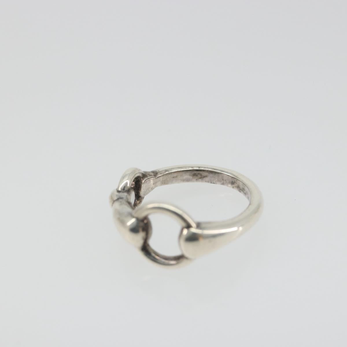 HERMES Horsebit Ring Ag925 Silver Auth 186657M