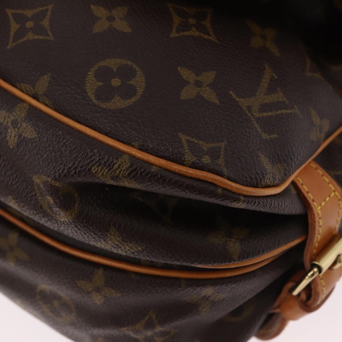 LOUIS VUITTON Monogram Saumur 30 Shoulder Bag M42256 LV Auth 186660A