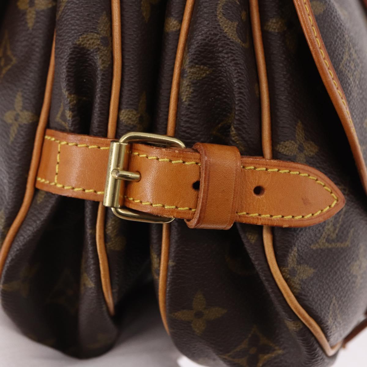 LOUIS VUITTON Monogram Saumur 30 Shoulder Bag M42256 LV Auth 186660A