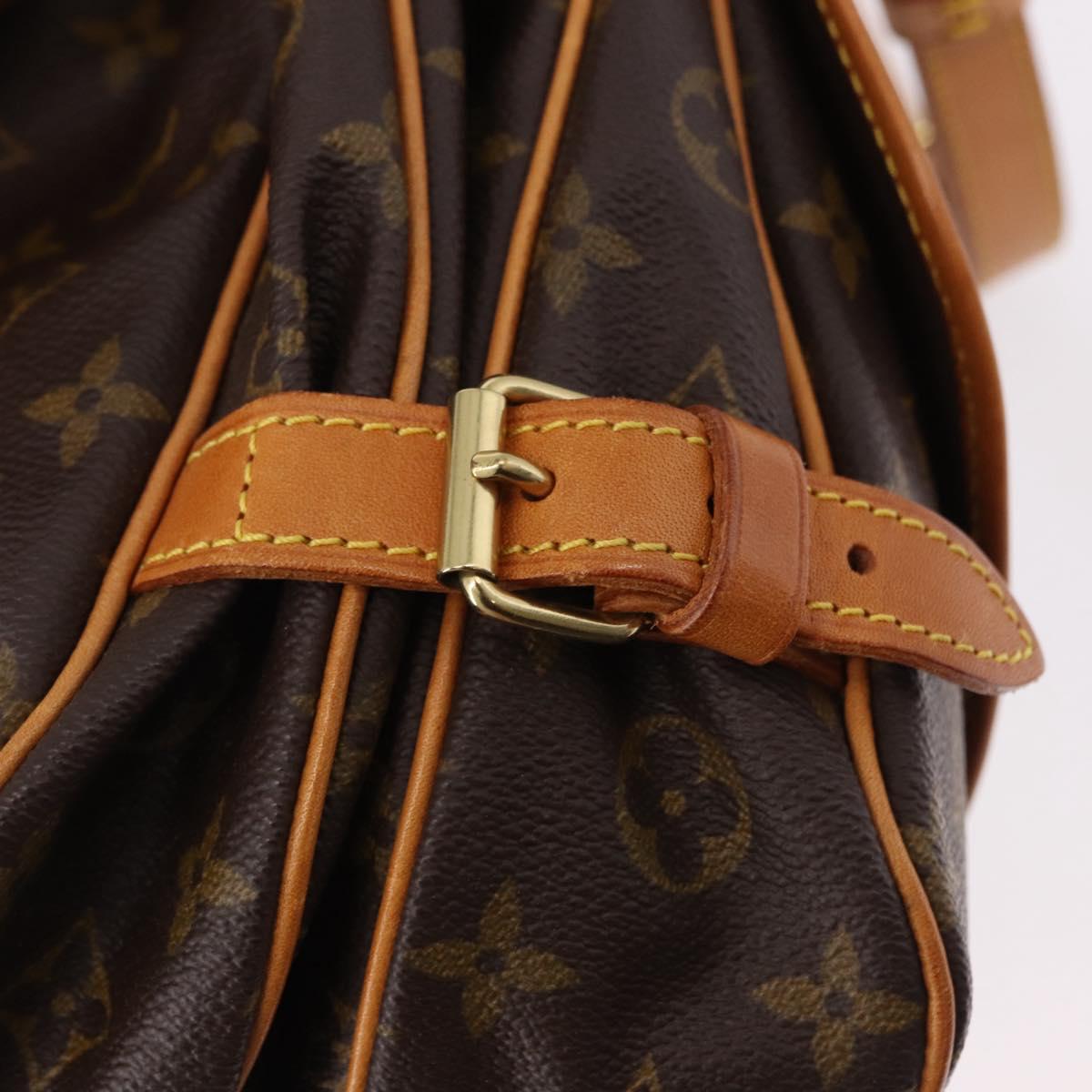 LOUIS VUITTON Monogram Saumur 30 Shoulder Bag M42256 LV Auth 186660A