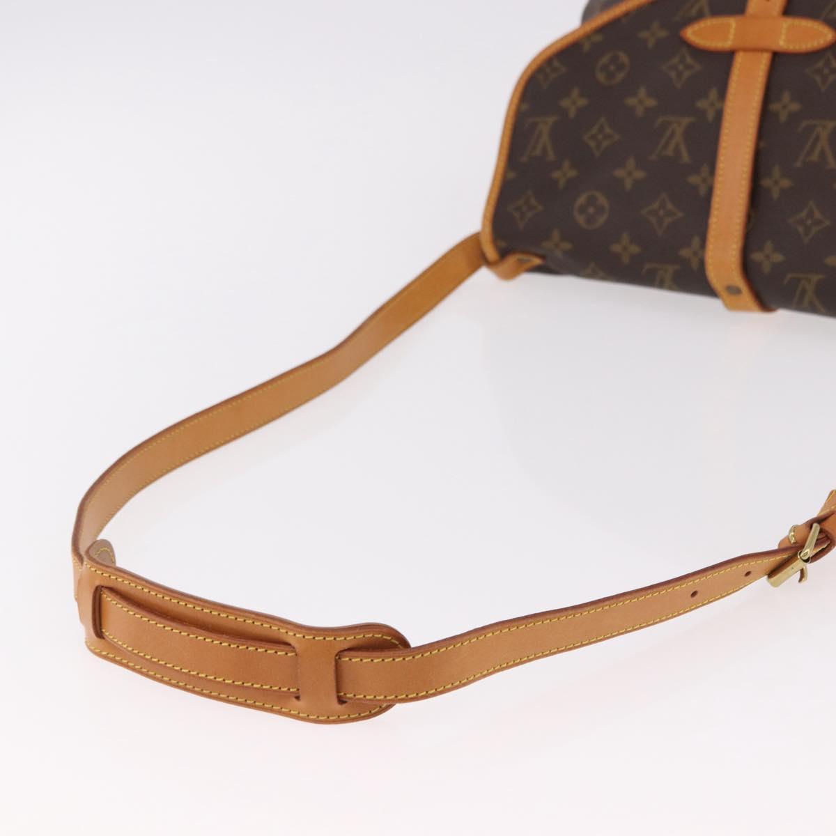 LOUIS VUITTON Monogram Saumur 30 Shoulder Bag M42256 LV Auth 186660A