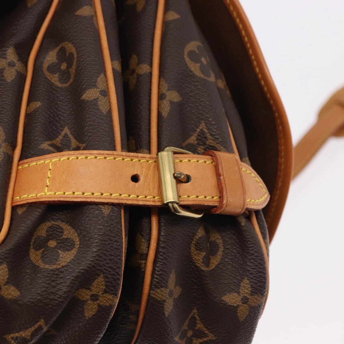 LOUIS VUITTON Monogram Saumur 30 Shoulder Bag M42256 LV Auth 186661A
