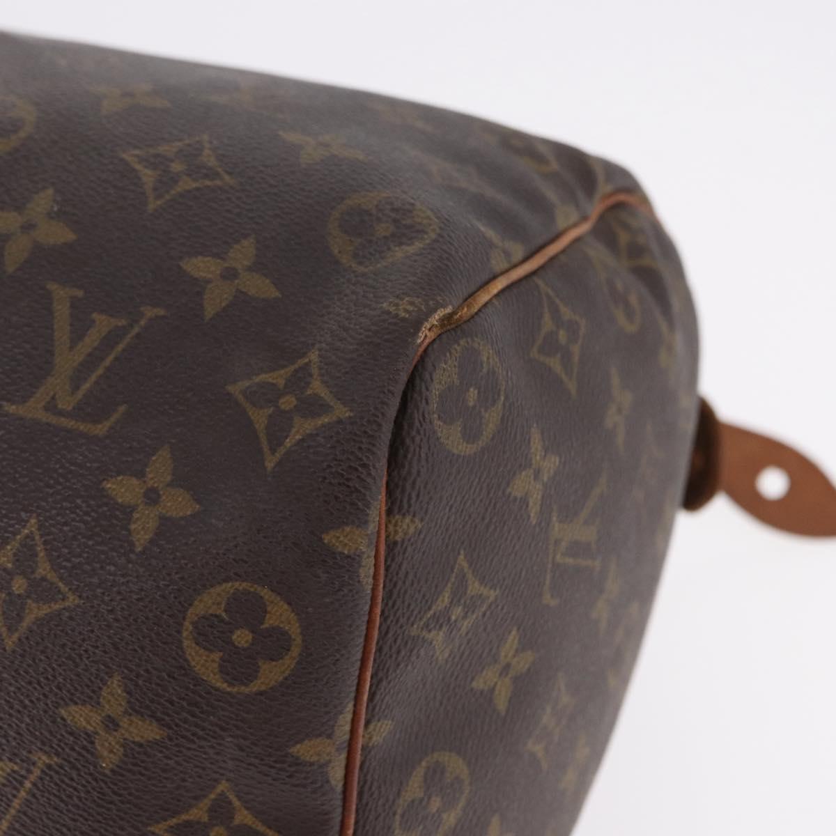 LOUIS VUITTON Monogram Speedy 35 Hand Bag M41524 LV Auth 186664