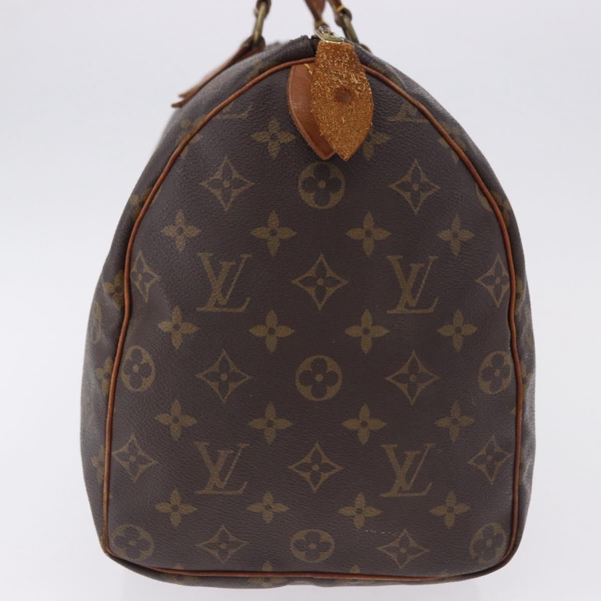 LOUIS VUITTON Monogram Speedy 35 Hand Bag M41524 LV Auth 186664