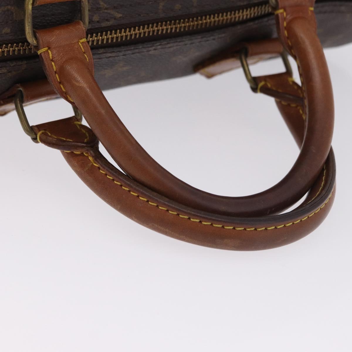 LOUIS VUITTON Monogram Speedy 35 Hand Bag M41524 LV Auth 186664