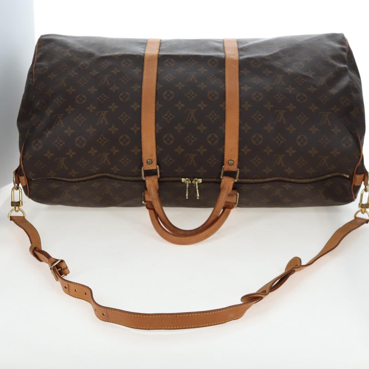 LOUIS VUITTON Monogram Keepall Bandouliere 60 Boston Bag M41412 LV Auth 186675
