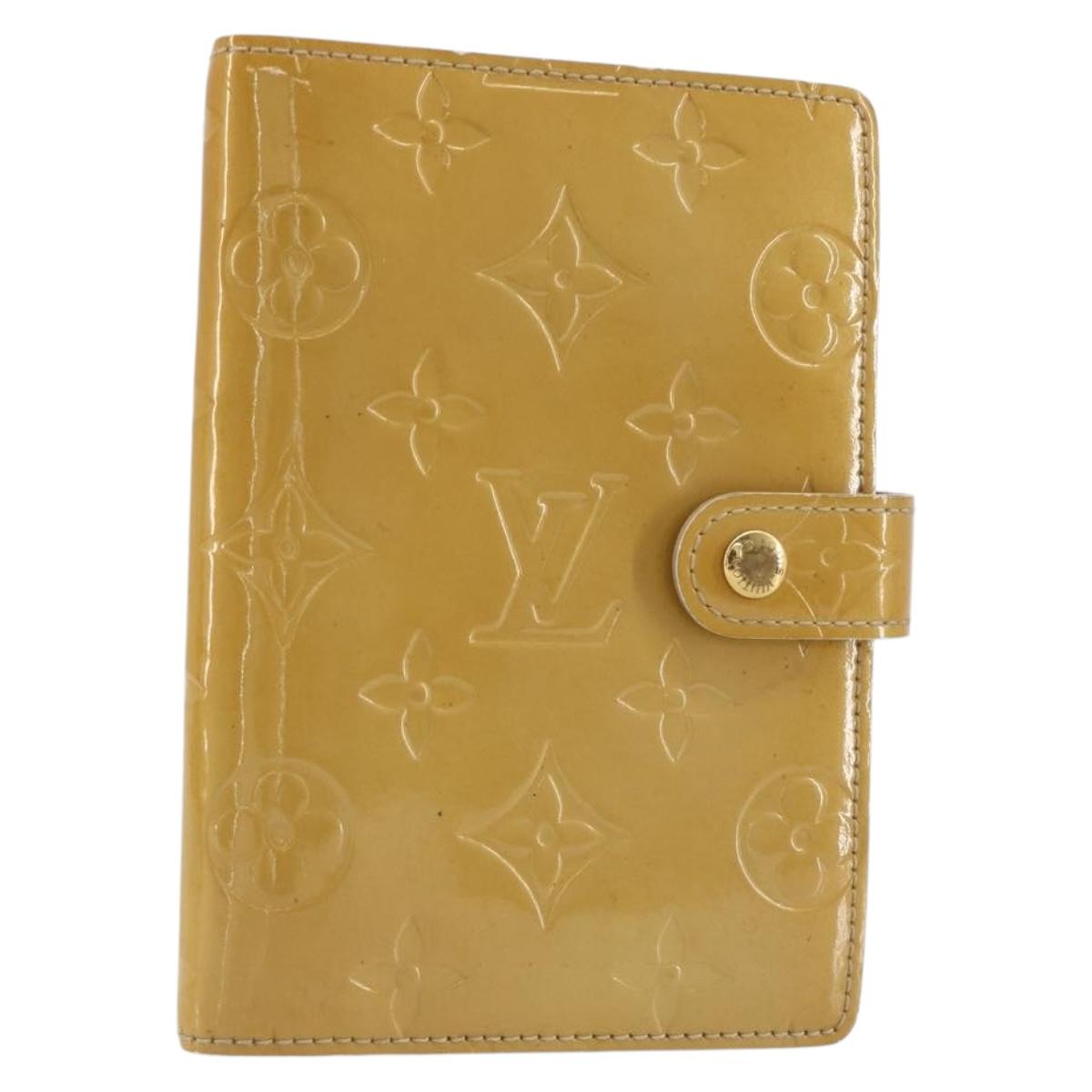 LOUIS VUITTON Monogram Vernis Agenda PM Cover Beige R21001 LV Auth 186685SM
