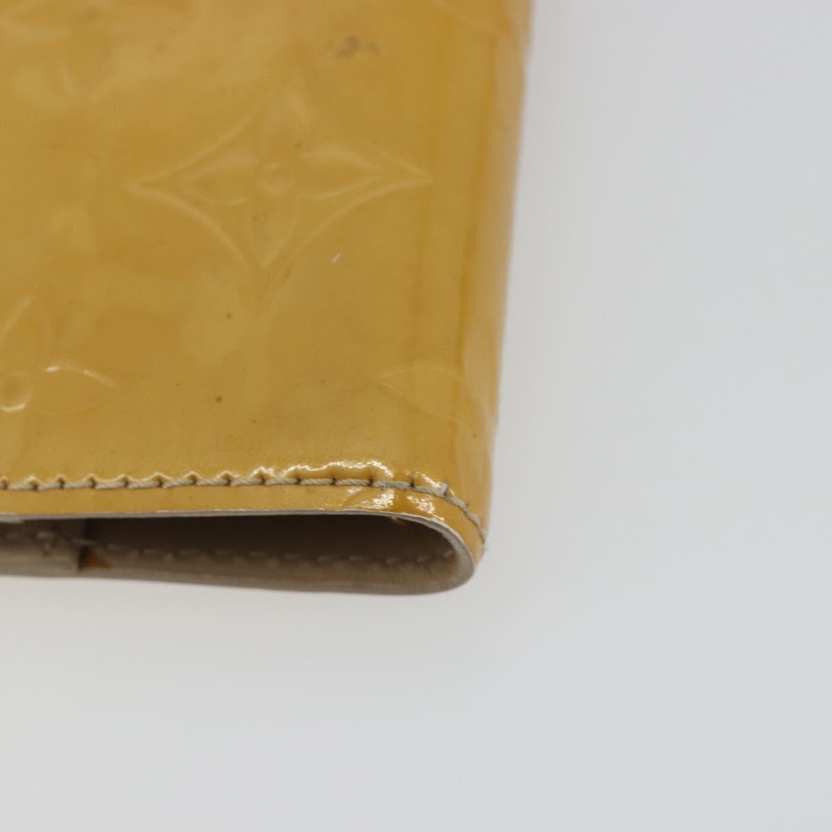LOUIS VUITTON Monogram Vernis Agenda PM Cover Beige R21001 LV Auth 186685SM