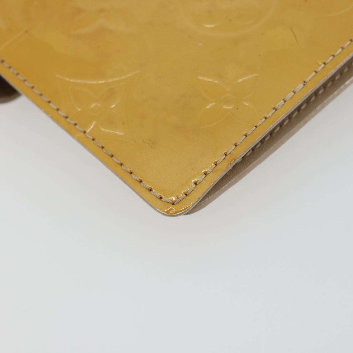 LOUIS VUITTON Monogram Vernis Agenda PM Cover Beige R21001 LV Auth 186685SM