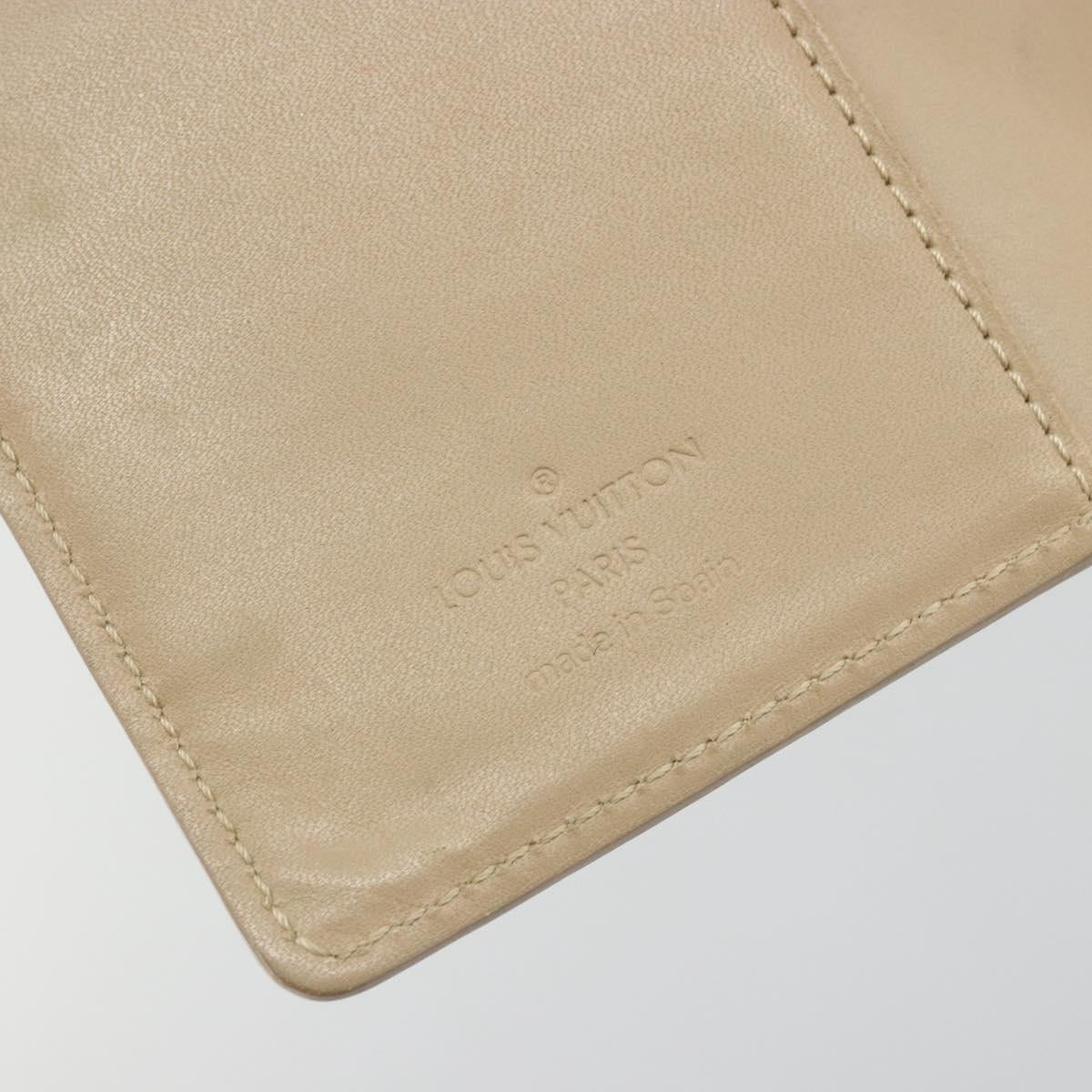 LOUIS VUITTON Monogram Vernis Agenda PM Cover Beige R21001 LV Auth 186685SM