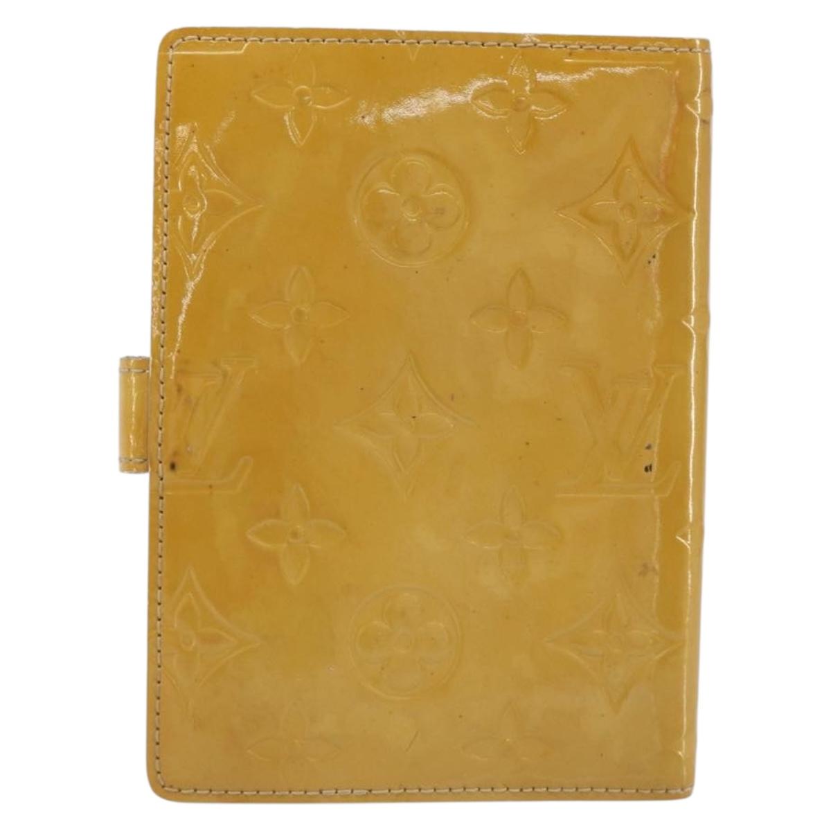 LOUIS VUITTON Monogram Vernis Agenda PM Cover Beige R21001 LV Auth 186685SM