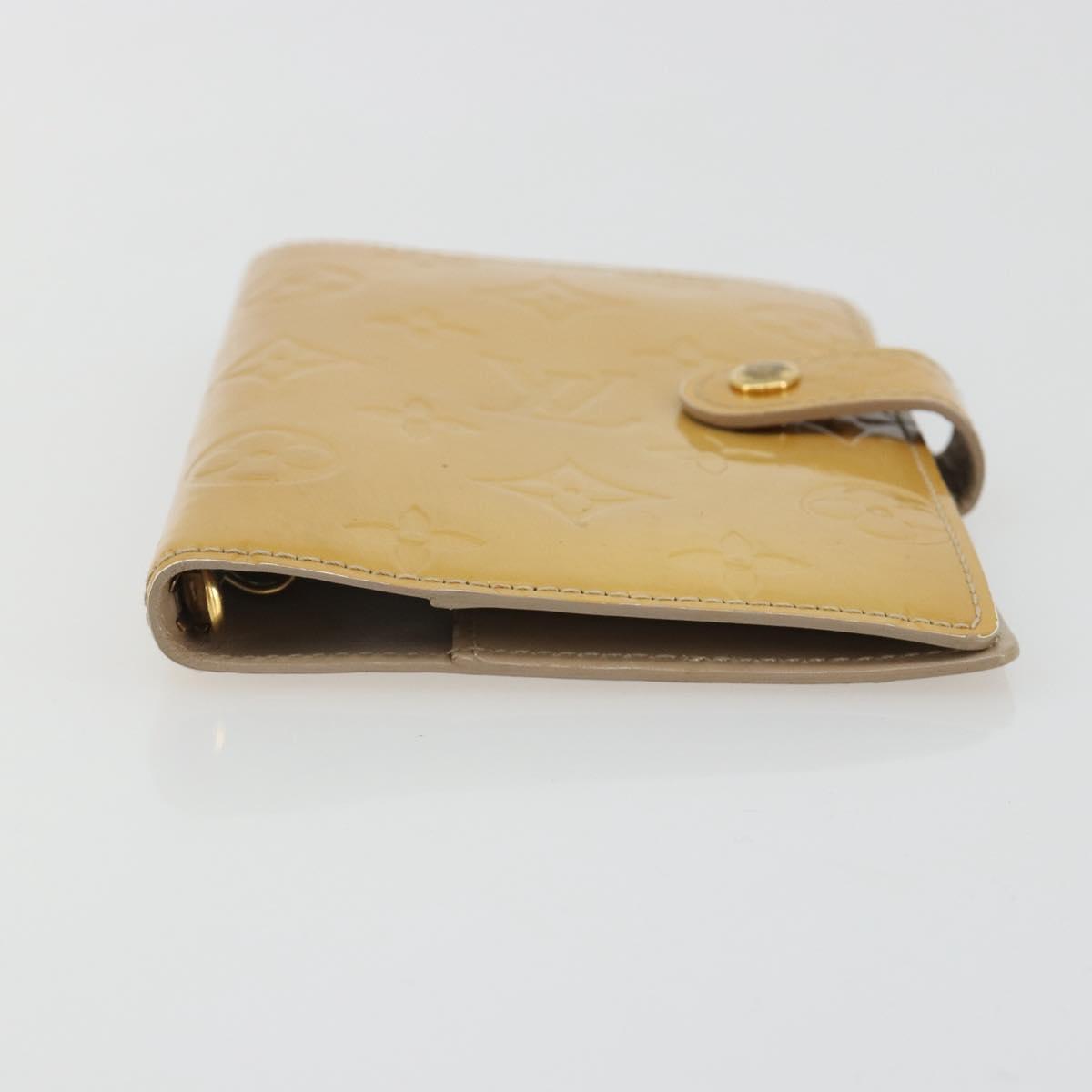 LOUIS VUITTON Monogram Vernis Agenda PM Cover Beige R21001 LV Auth 186685SM