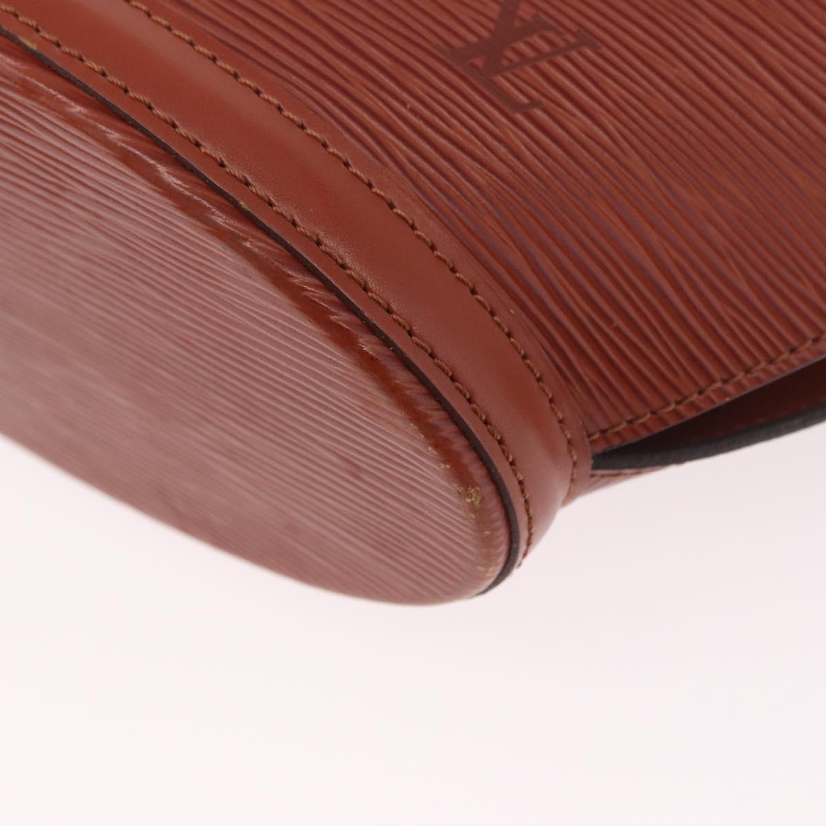 LOUIS VUITTON Epi Saint Jacques Shopping Bag Brown M52263 LV Auth 186689