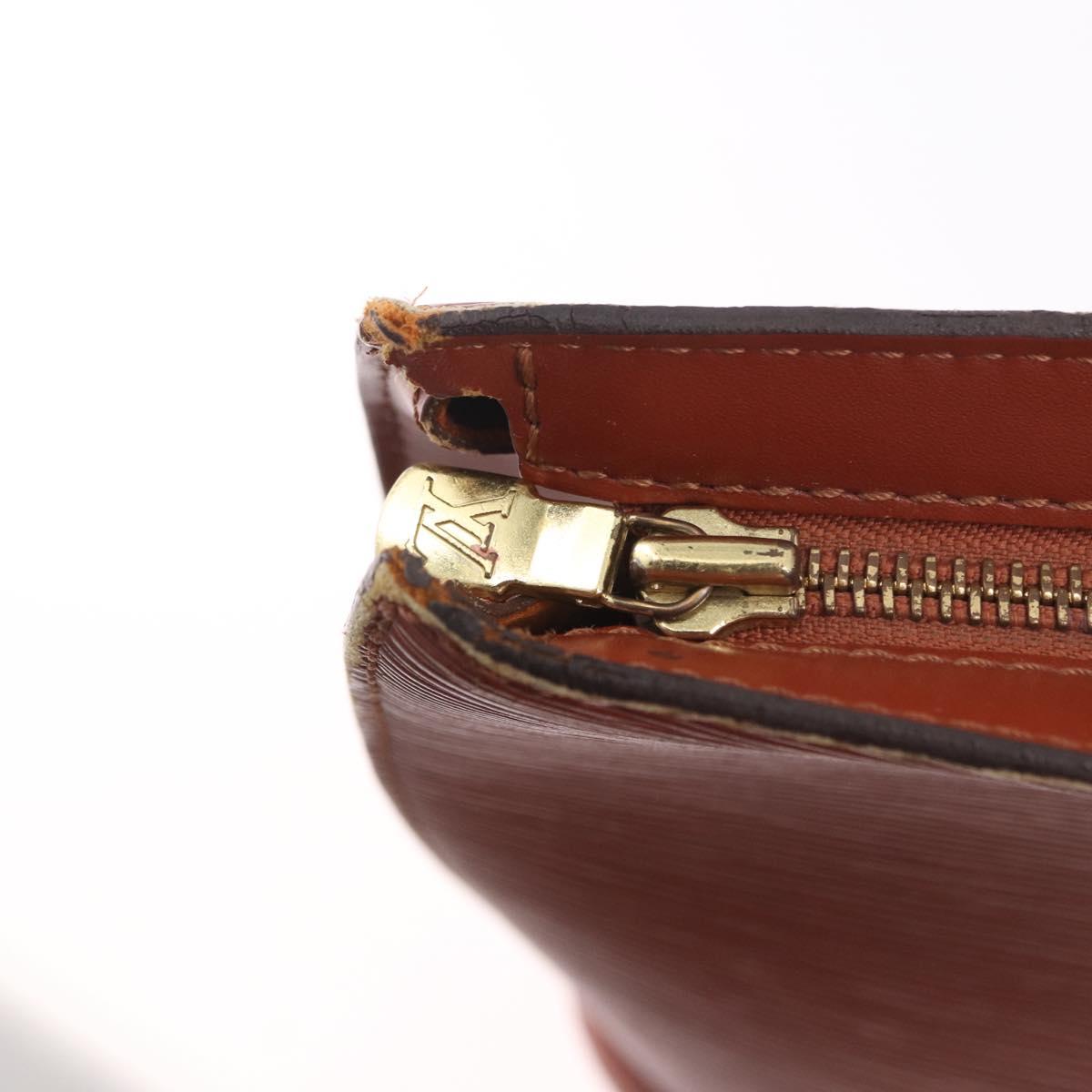 LOUIS VUITTON Epi Saint Jacques Shopping Bag Brown M52263 LV Auth 186689