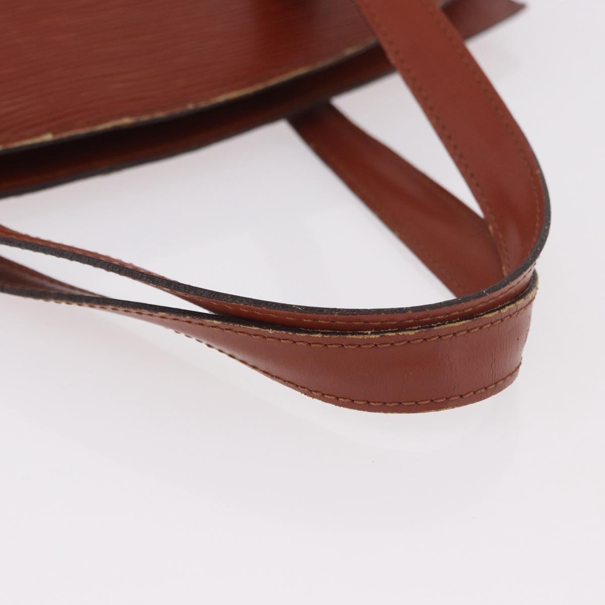 LOUIS VUITTON Epi Saint Jacques Shopping Bag Brown M52263 LV Auth 186689