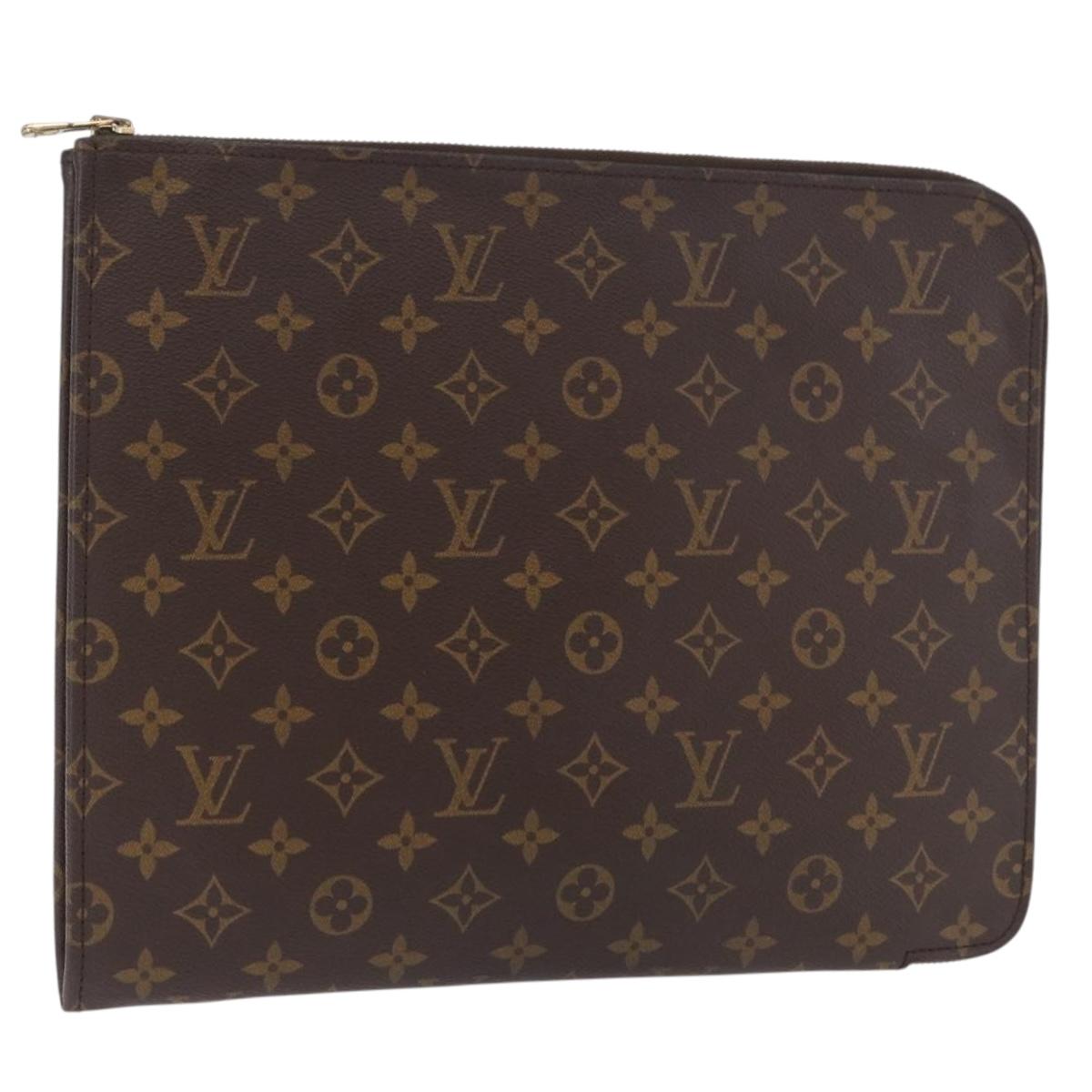 LOUIS VUITTON Monogram Posh Documents Briefcase M53457 LV Auth 186690