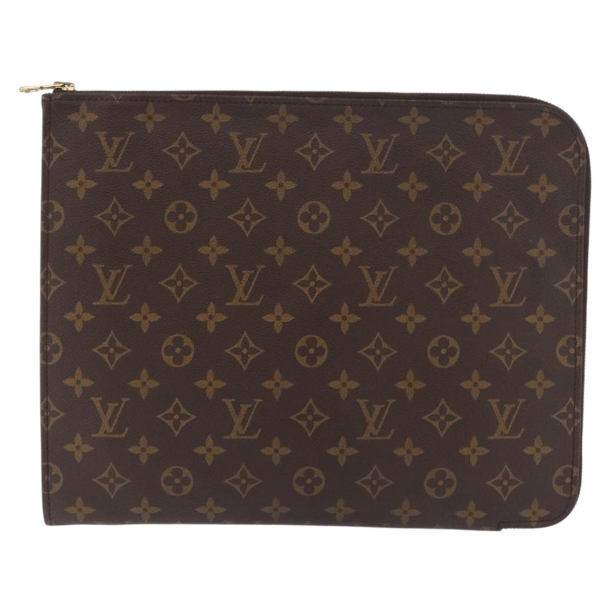 LOUIS VUITTON Monogram Posh Documents Briefcase M53457 LV Auth 186690