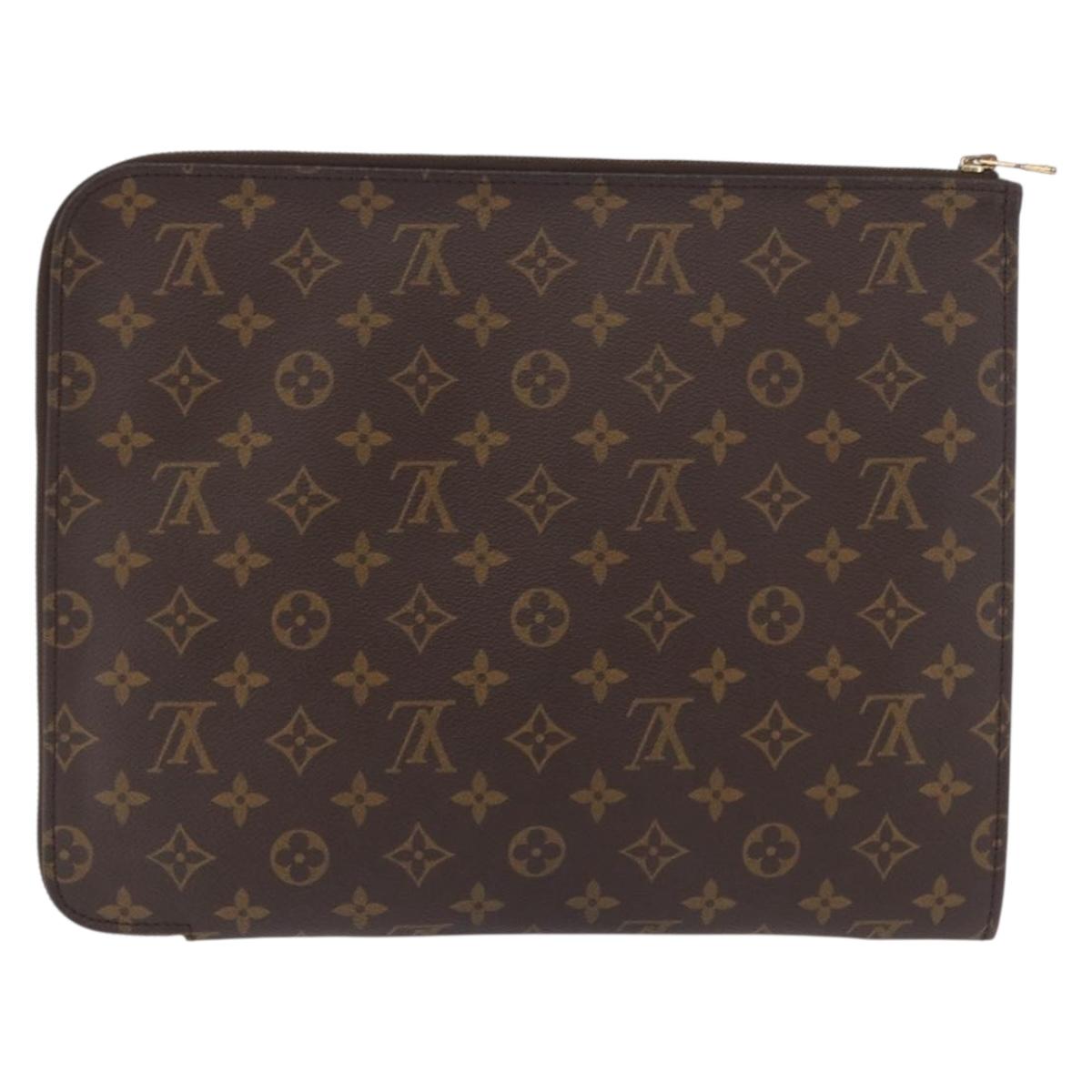 LOUIS VUITTON Monogram Posh Documents Briefcase M53457 LV Auth 186690